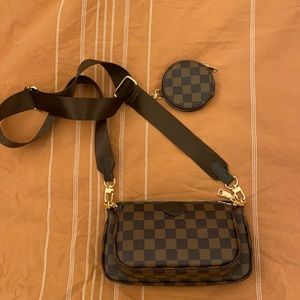 Checkered crossbody bag